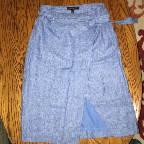 Banana Republic Dresses & Skirts - Feathered Blue: Below the knee skirt Banana Republic Dresses & Skirts - Feathered Blue: Below the knee skirt